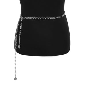 PuRui Herringbone Belly Chain for Women Waist Chain Belt Single Layer Body Chain Gold Color Sexy Thin Chain Jewelry Retro Gift