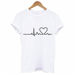 Brand New Arrivals Harajuku Summer T Shirt Women Fashion Love Printed T-shirt Woman Tops Tee Casual Plus Size Female T-shirts