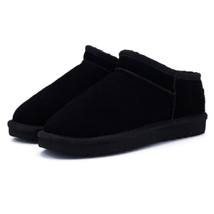 MBR FORCE Women Australia Classic Style  Snow Boots Winter Warm Leather Flats Warterproof High-quality Ankle Boots large size