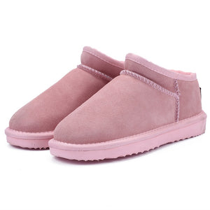 MBR FORCE Women Australia Classic Style  Snow Boots Winter Warm Leather Flats Warterproof High-quality Ankle Boots large size