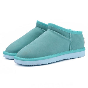 MBR FORCE Women Australia Classic Style  Snow Boots Winter Warm Leather Flats Warterproof High-quality Ankle Boots large size