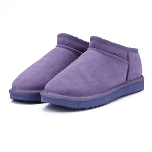 MBR FORCE Women Australia Classic Style  Snow Boots Winter Warm Leather Flats Warterproof High-quality Ankle Boots large size