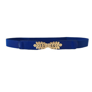 Elastic Women Belts Strap Thin Skinny Ladies Dress Waist Belt Leather Gold Buckle Female Red Belts ceinture femme pasek damski