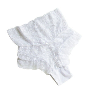 ANNJOLI Women Sexy Lace Hollow Floral G-string Bandage Briefs Sling Panties Plus Size Thongs Bow Lingerie Underwear Knickers
