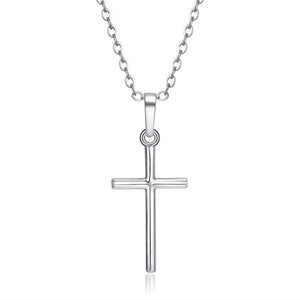 Simple Fashion Cross Chain Necklace For Women Men Luxury Ladies Gold Jewelry Pendant Necklaces Crucifix Christian Ornament Gifts