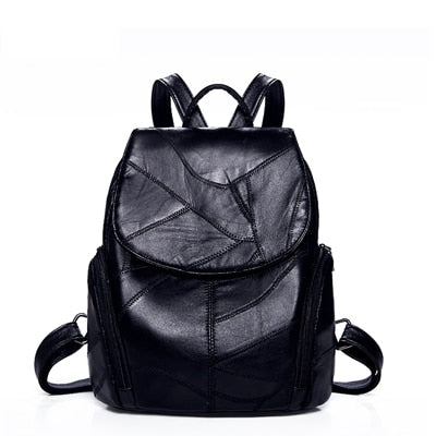 Women Backpack sheepskin Leather Backpack Women new fashion Hotsale School Bags for Teenagers Fashion Backpacks for Teenage Girl