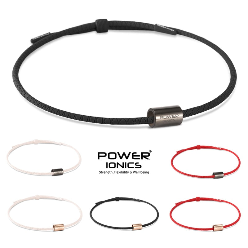【FDA Registration】Power Ionics 3000 Anions Health Fashion Women Men Sports Titanium Bio Silicone Necklace Pendant Free Lettering