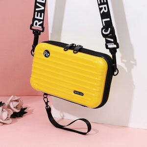 Luxury Hand bags  for Women 2020 New Suitcase Shape Totes Fashion Small Luggage Bag Women Famous Brand Clutch Bag Top-handle
