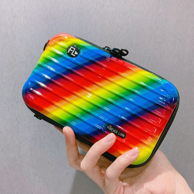 Luxury Hand bags  for Women 2020 New Suitcase Shape Totes Fashion Small Luggage Bag Women Famous Brand Clutch Bag Top-handle