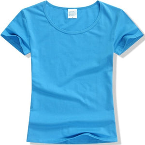 2020 Summer High Quality 15 Color S-2XL Plain T Shirt Women Cotton Elastic Basic Tshirt Woman Casual Tops Short Sleeve T-shirt