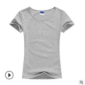 2020 Summer High Quality 15 Color S-2XL Plain T Shirt Women Cotton Elastic Basic Tshirt Woman Casual Tops Short Sleeve T-shirt