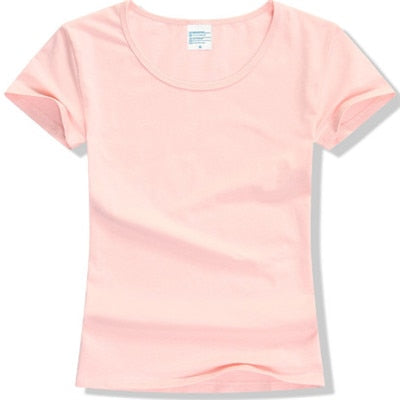 2020 Summer High Quality 15 Color S-2XL Plain T Shirt Women Cotton Elastic Basic Tshirt Woman Casual Tops Short Sleeve T-shirt