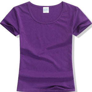2020 Summer High Quality 15 Color S-2XL Plain T Shirt Women Cotton Elastic Basic Tshirt Woman Casual Tops Short Sleeve T-shirt