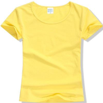 2020 Summer High Quality 15 Color S-2XL Plain T Shirt Women Cotton Elastic Basic Tshirt Woman Casual Tops Short Sleeve T-shirt