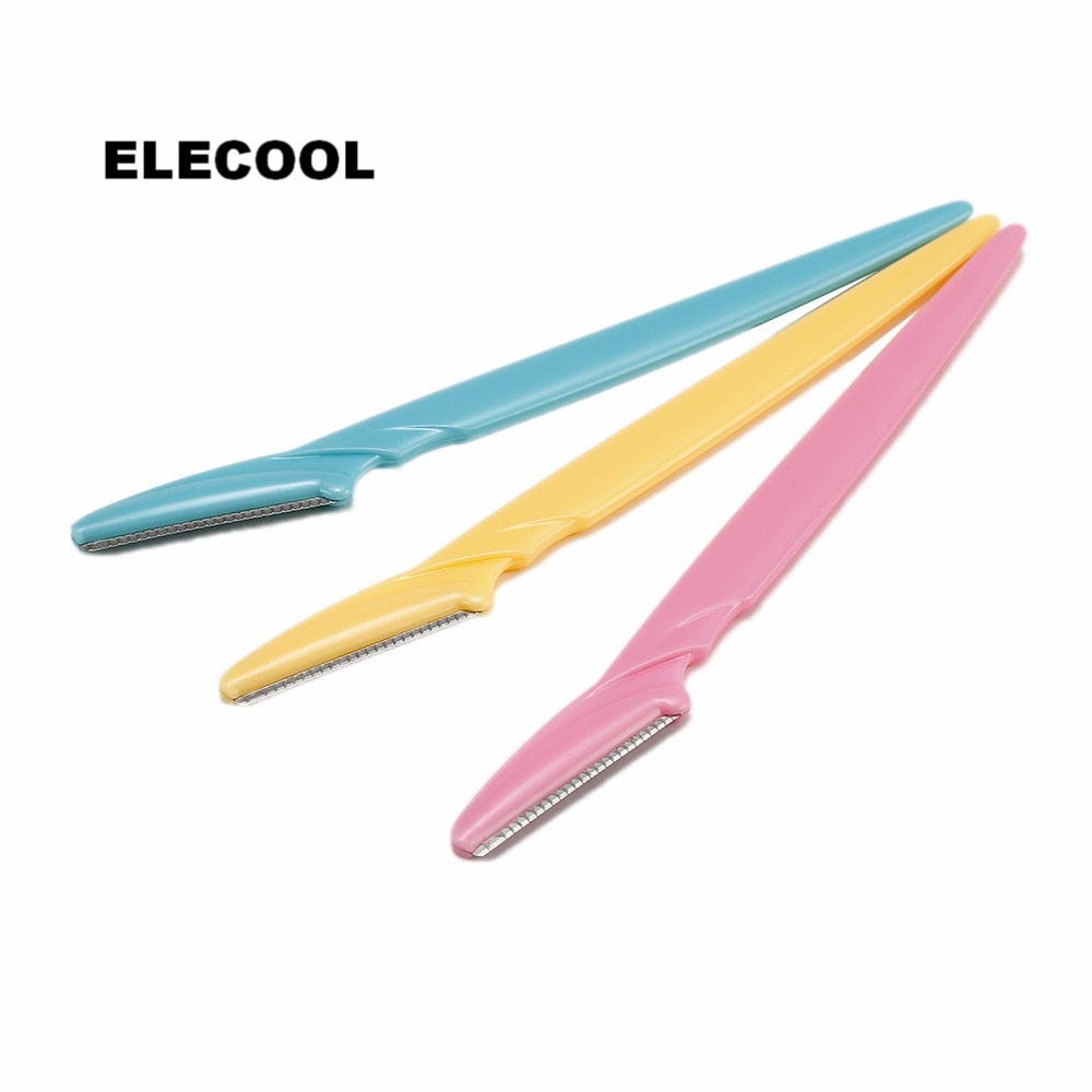 ELECOOL 3 pcs/Lot Eyebrow Trimmer Face Eyebrow Hair Shaver Remover Blade Razor Epilator Makeup Beauty Tools For Women