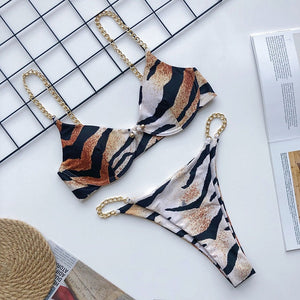 2020 New high cut thong bathing suit high waist swimsuit Solid swimwear women Brazilian Biquini swim beach micro bikini set