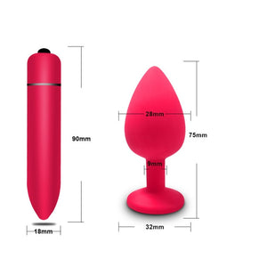 Soft Silicone Anal Butt Plug Prostate Massager Adult Gay Products Anal Plug Mini Erotic Bullet Vibrator Sex Toys for Men Women