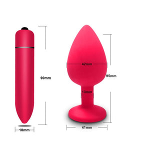 Soft Silicone Anal Butt Plug Prostate Massager Adult Gay Products Anal Plug Mini Erotic Bullet Vibrator Sex Toys for Men Women