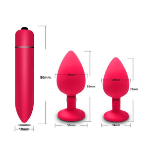 Soft Silicone Anal Butt Plug Prostate Massager Adult Gay Products Anal Plug Mini Erotic Bullet Vibrator Sex Toys for Men Women