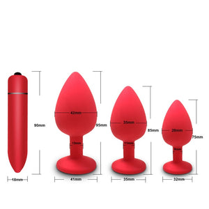 Soft Silicone Anal Butt Plug Prostate Massager Adult Gay Products Anal Plug Mini Erotic Bullet Vibrator Sex Toys for Men Women
