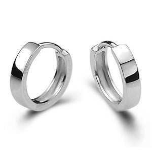 Fanqieliu Sterling 925 Silver Earrings Natural Crystal Small Flower Hoop Earrings For Woman FQL3235