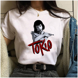 Maycaur The House of Paper T Shirt New Money Heist Women La Casa De Papel Tshirt Funny Top Tee Fashion Female Clothes T-shirts