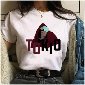 Maycaur The House of Paper T Shirt New Money Heist Women La Casa De Papel Tshirt Funny Top Tee Fashion Female Clothes T-shirts