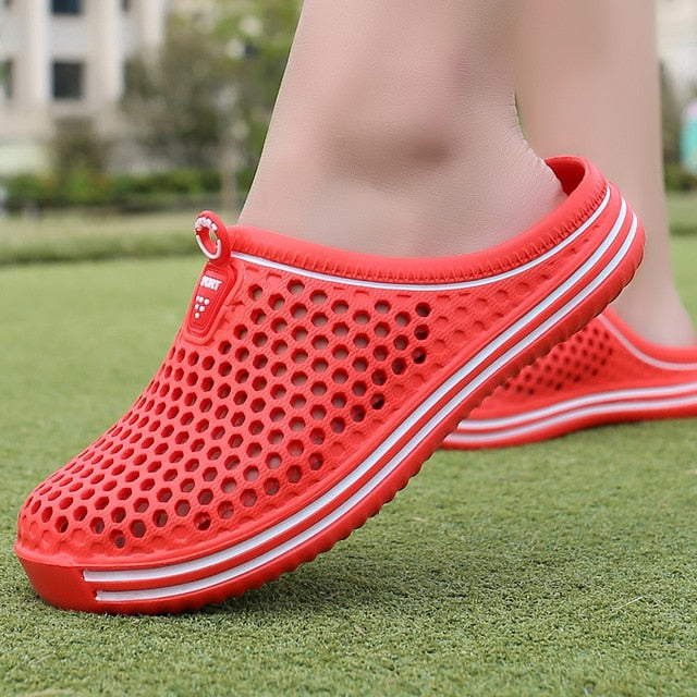 POLALI womens sandals 2020 Summer Sandals Fashion Hollow Out Breathable Beach Slippers Flip Flops EVA Massage Slippers Sandals