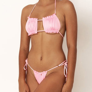 Micro Sexy Women Bikinis Set 2020 Mujer Swimsuit Bandeau Bathing Suit Push up Two-piece Female Swimwear Biquini Beachwear Bikini