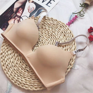 BEFORW Comfort Wireless Bras For Women Underwear Fashion Seamless Letter Straps Bra Sexy Lingerie Adjustable Push Up Bralette