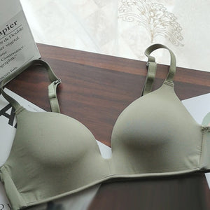 BEFORW Comfort Wireless Bras For Women Underwear Fashion Seamless Letter Straps Bra Sexy Lingerie Adjustable Push Up Bralette