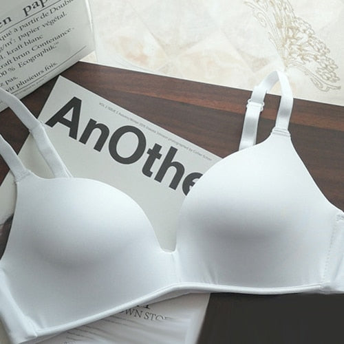 BEFORW Comfort Wireless Bras For Women Underwear Fashion Seamless Letter Straps Bra Sexy Lingerie Adjustable Push Up Bralette