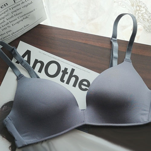 BEFORW Comfort Wireless Bras For Women Underwear Fashion Seamless Letter Straps Bra Sexy Lingerie Adjustable Push Up Bralette