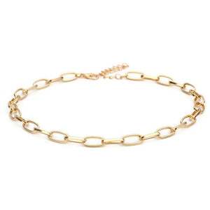 Rock Lock Necklace Women Gold Color Chain Punk Gothic Choker Necklace Collar Statement Pendant Necklaces for Women Jewelry Gift