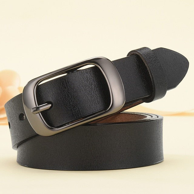 DINISITON New Women Genuine Leather Belt For Female Strap Casual All-match Ladies Adjustable Belts Designer High Quality Brand