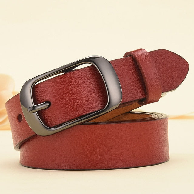 DINISITON New Women Genuine Leather Belt For Female Strap Casual All-match Ladies Adjustable Belts Designer High Quality Brand