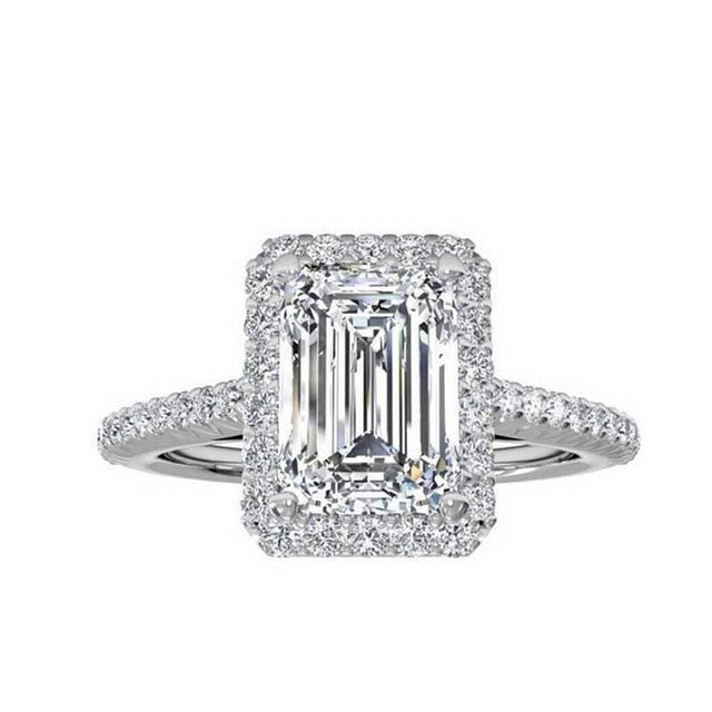 40 Styles Promise ring Real 925 Sterling silver AAAAA Cz Stone Statement Party Wedding Band Rings for women Engagement Jewelry