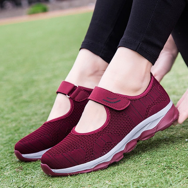 2020 Summer Fashion Women Flat Platform Shoes Woman Breathable Mesh Casual Sneakers Women Zapatos Mujer Ladies Boat Shoes