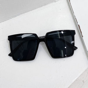 oversized square sunglasses for women and men clear tea black gradient sun glasses female sexy big eyewear uv400 oculos feminino
