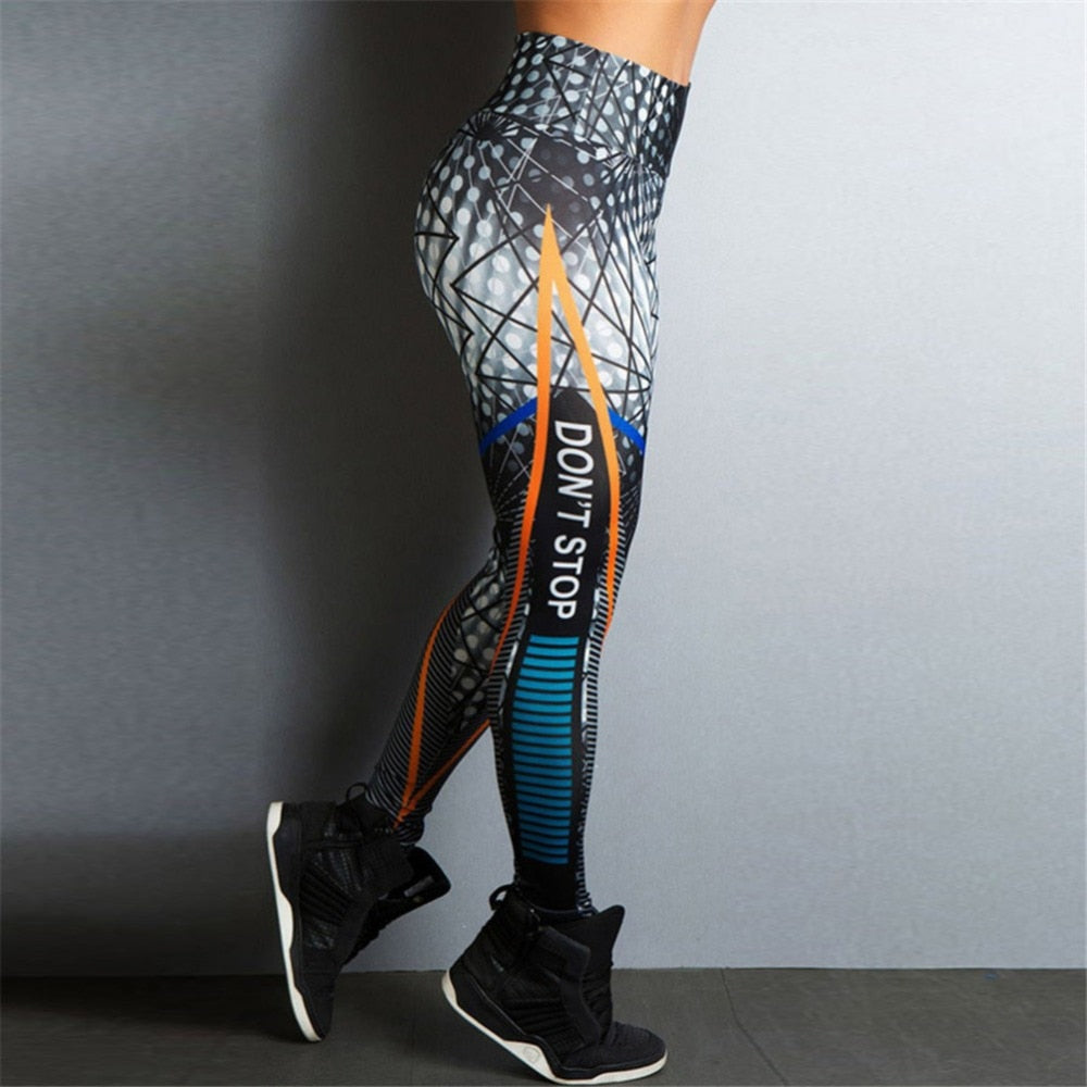 2018 Ins Same Style Women Fitness Leggings Skinny High Waist Elastic Push Up Legging Workout Sexy Long Pants