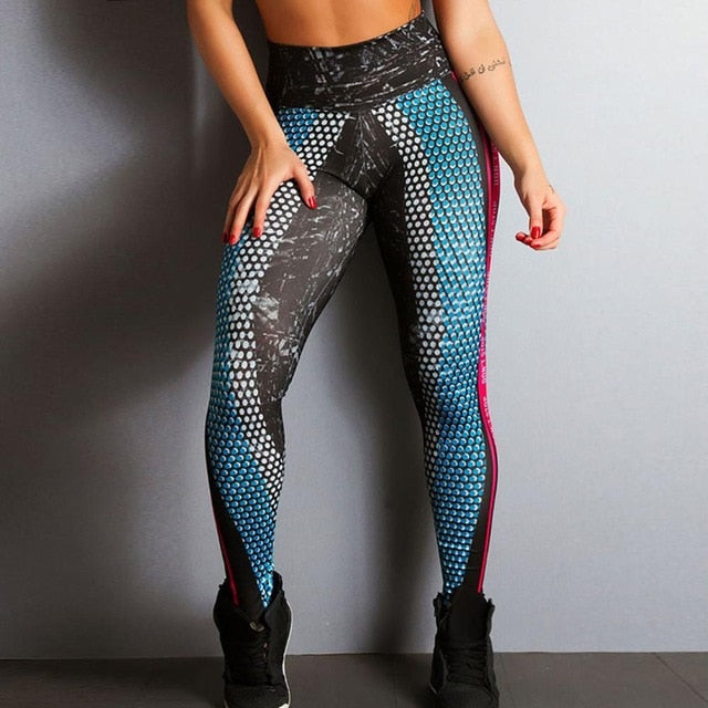 2018 Ins Same Style Women Fitness Leggings Skinny High Waist Elastic Push Up Legging Workout Sexy Long Pants