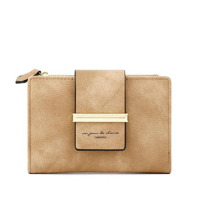 Unishow Multifuncation Wallet Women Small Female Purse Short Brand Designer Ladies Wallet Yellow Women Purse Girl Coin Pocket