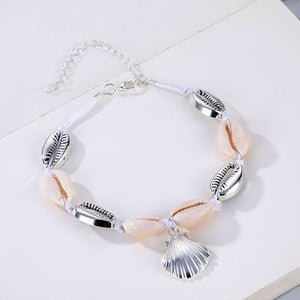 IPARAM Bohemia Vintage Shell Rope Chain Bracelet Women Beach Sea Shell Bracelet Anklet Jewelry Party Gift Wholesale