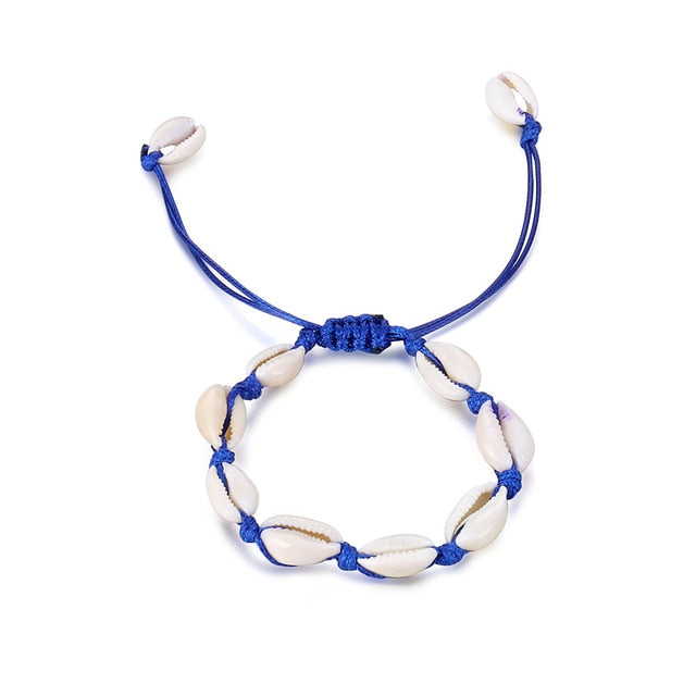 IPARAM Bohemia Vintage Shell Rope Chain Bracelet Women Beach Sea Shell Bracelet Anklet Jewelry Party Gift Wholesale