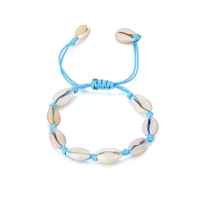 IPARAM Bohemia Vintage Shell Rope Chain Bracelet Women Beach Sea Shell Bracelet Anklet Jewelry Party Gift Wholesale