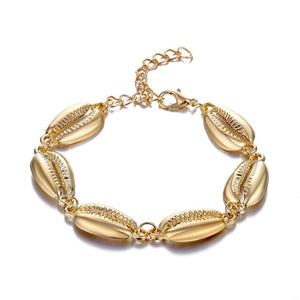 IPARAM Bohemia Vintage Shell Rope Chain Bracelet Women Beach Sea Shell Bracelet Anklet Jewelry Party Gift Wholesale