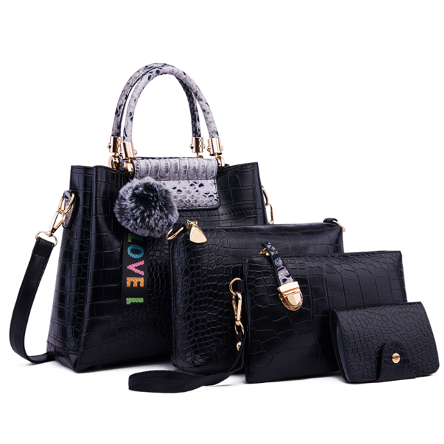Ceossman 4pcs/Set Women Bag Ladies Hand Bags Luxury Handbags Women Bags Designer Bags For Women 2020 Handbag PU Composite Bag