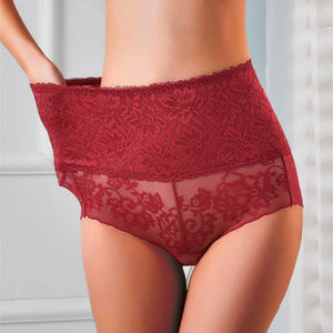High Waist Panties Women Underwear Sexy Lace Panties Bodyshaper Female Underpants Floral Briefs Tall Waist Lingerie Dropshipping