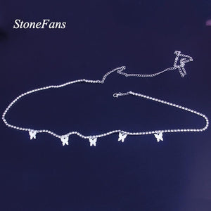 StoneFans Sequins Belly Waist Chain Body Jewelry Women Sexy Bikini Beach Body Chain Vintage Paillette Charm Body Chain Jewelry