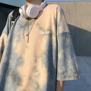 Tie Dye Women's T Shirt Summer Short Sleeve Female T-shirts Casual Tee Tops O-neck Loose Ladies Girls Tshirt Harajuku Women Tops